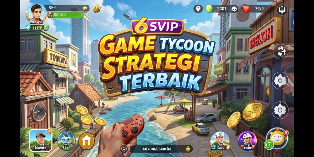 Gameplay 6SVIP menunjukkan strategi manajemen bisnis yang mendalam.
