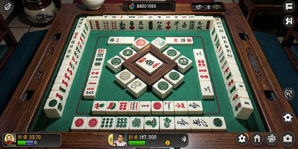 Screenshot gameplay 88ID menampilkan aksi seru Mahjong.