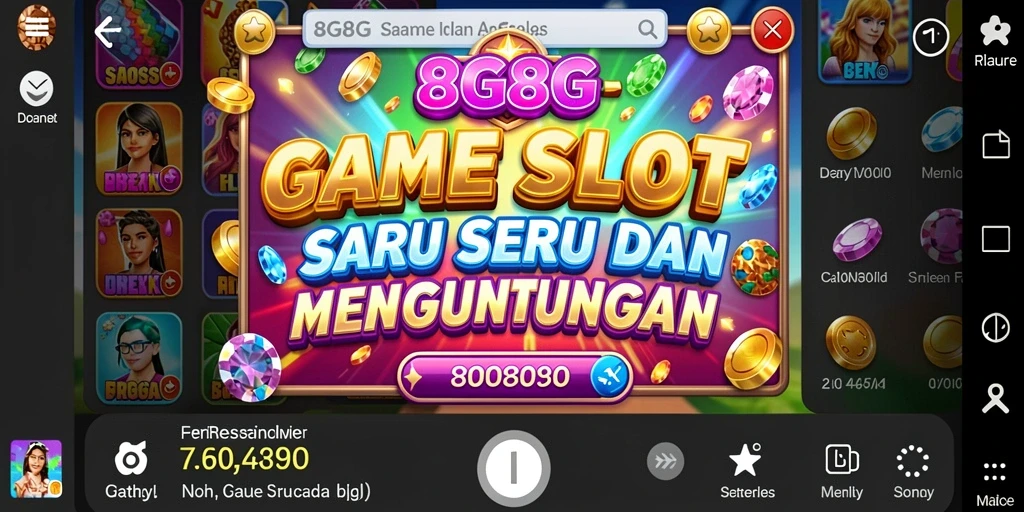 Tampilan gameplay Slot yang menarik dan interaktif di 8G8G.