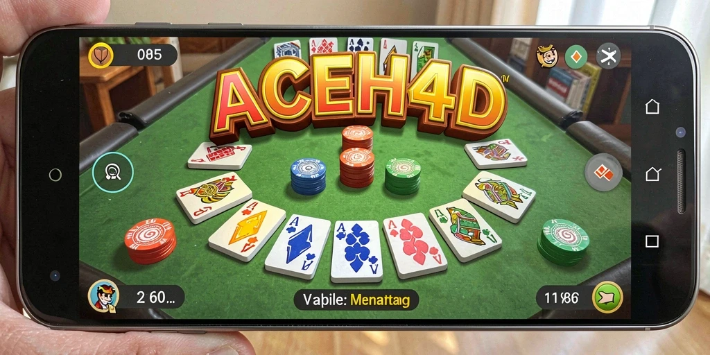 Tampilan menarik dari gameplay Gaple di ACEH4D.