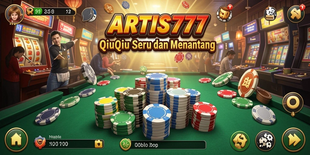 Gameplay seru dan menarik dari ARTIS777 yang menggambarkan suasana QiuQiu.