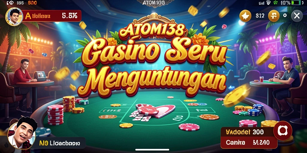 Screenshot ATOM138 menampilkan gameplay kasino yang seru dan menarik.