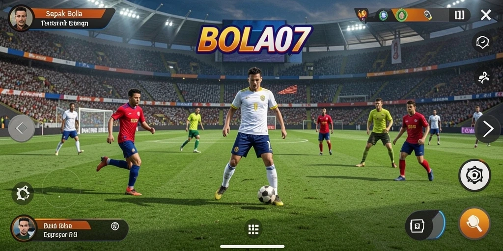 Tampilan gameplay intens dan seru di BOLA07.