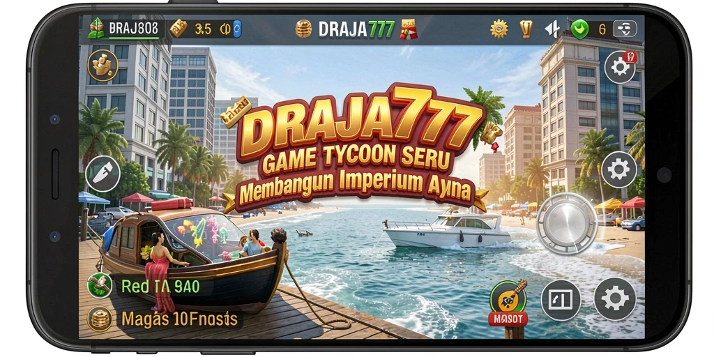 Tampilan gameplay DRAJA777 yang penuh strategi Tycoon.