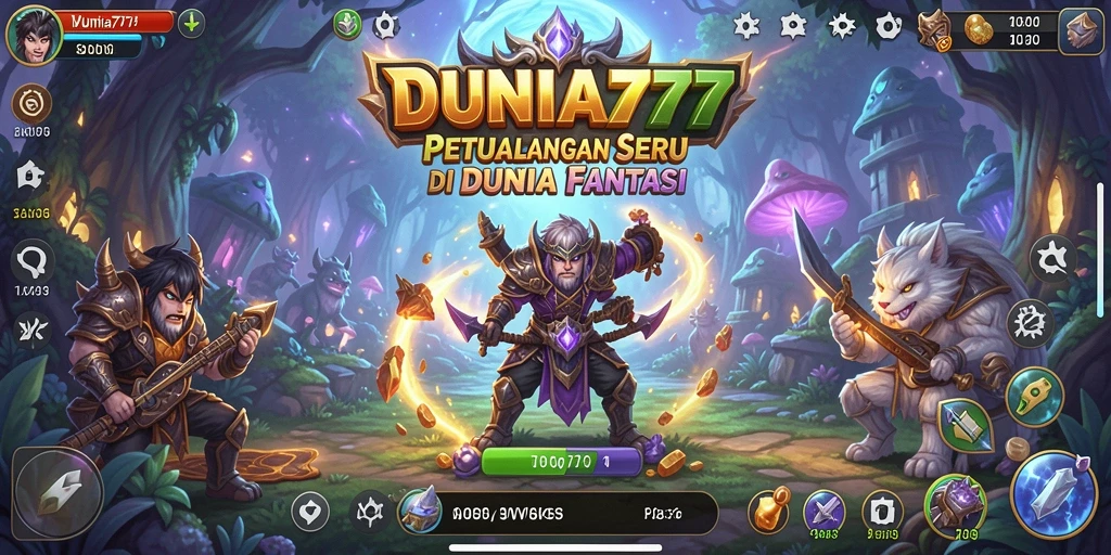 Screenshot gameplay DUNIA777 yang menunjukkan petualangan seru.