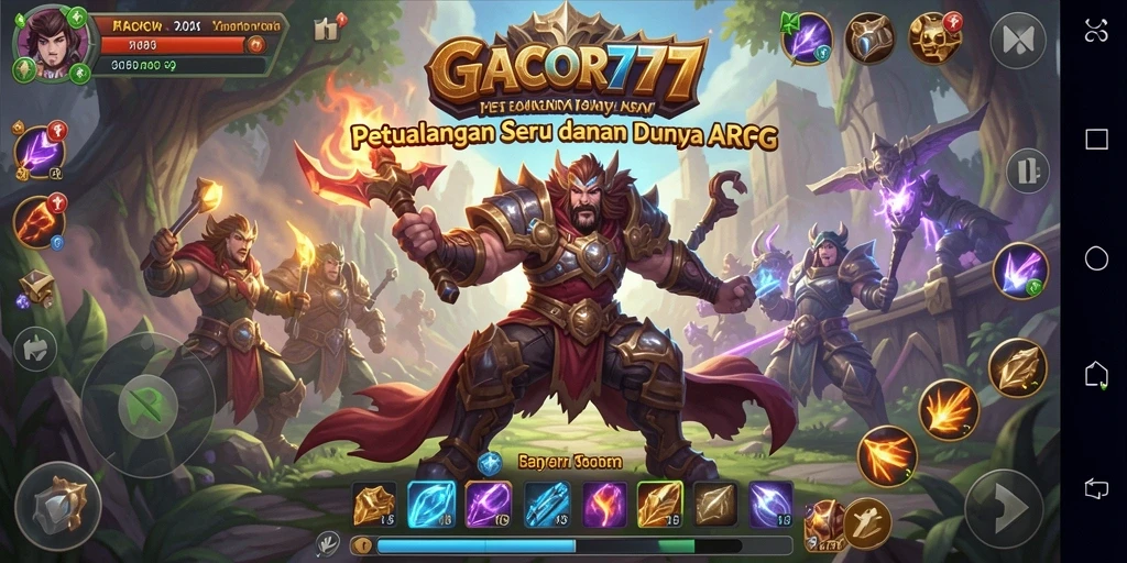 Tampilan menegangkan dari gameplay ARPG penuh aksi di GACOR777.