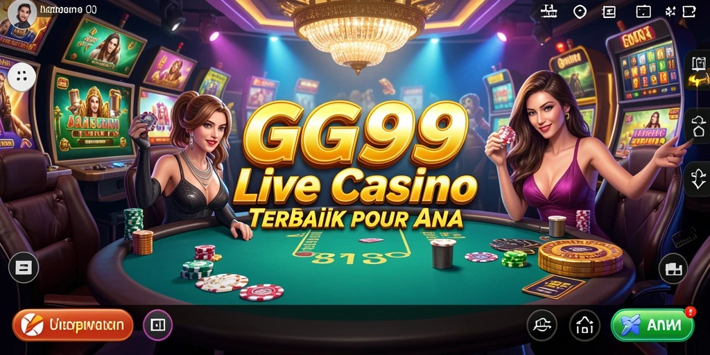Tampilan gameplay Live Casino GG99 yang menarik dan interaktif.