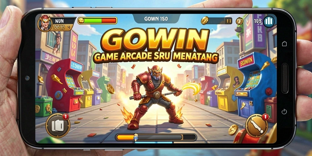 Gameplay GOWIN yang intens dan mengasyikkan dalam genre Arcade.