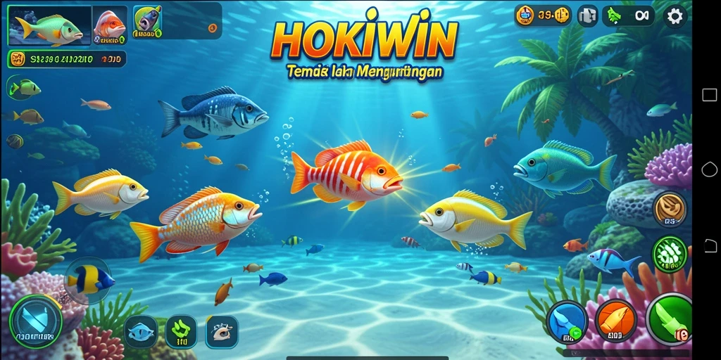 Gameplay menarik HOKIWIN dalam aksi Tembak Ikan.