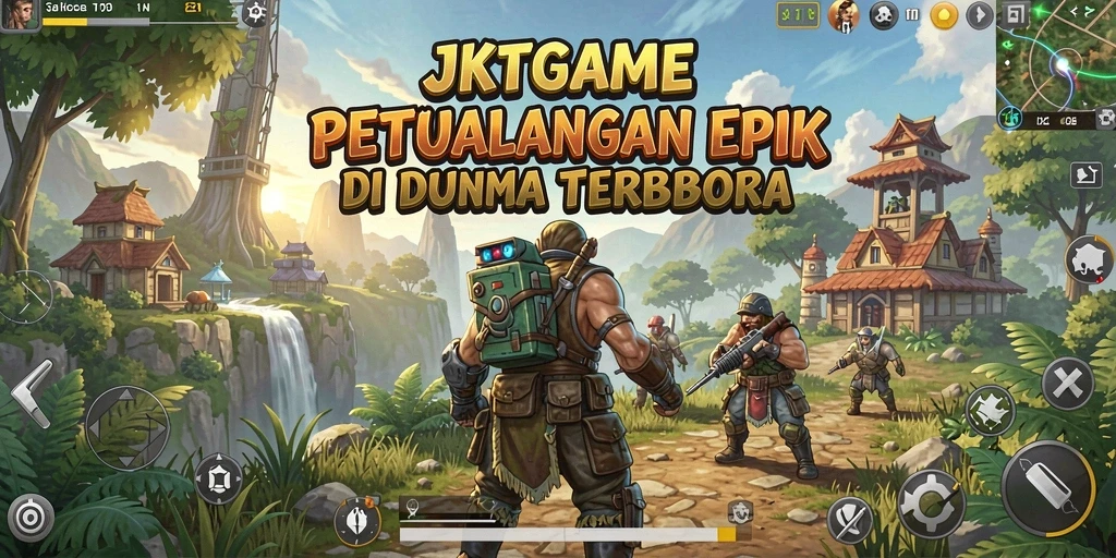 Gameplay JKTGAME menampilkan aksi petualangan yang seru dan mendebarkan.