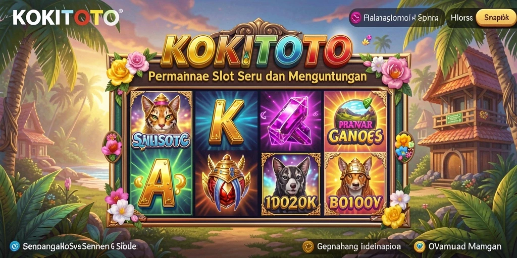 Tampilan gameplay seru dari KOKITOTO dengan berbagai tema slot.