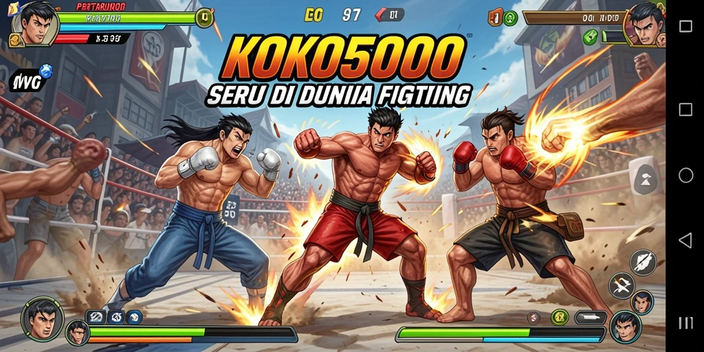 Tampilan gameplay KOKO5000 yang penuh aksi dan seru.