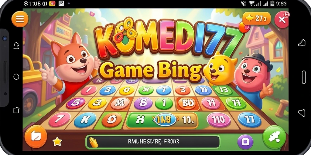 Tampilan gameplay Bingo yang menarik dan seru di KOMEDI77.