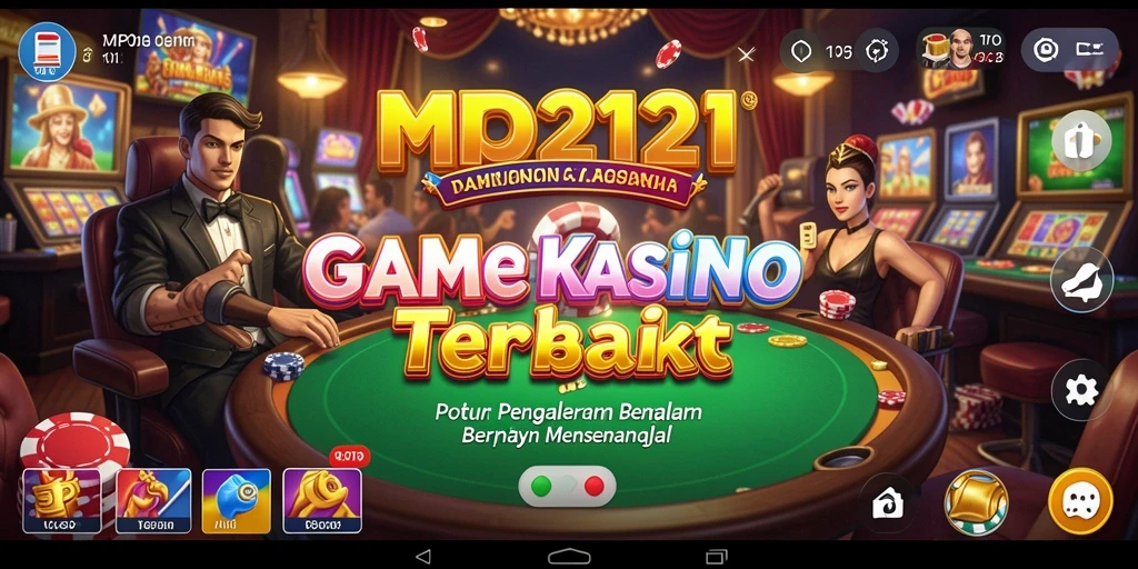 Tampilan spektakuler dari gameplay Kasino yang mendebarkan.