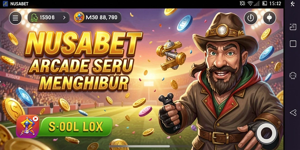 Screenshot NUSABET menampilkan gameplay Arcade yang seru dan penuh tantangan.