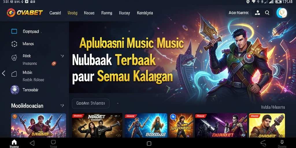Tampilan gameplay menarik dari aplikasi musik OVABET.