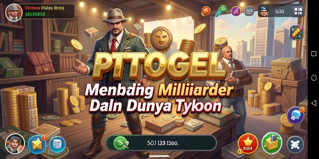 Screenshot gameplay PTTOGEL menampilkan aksi mengelola bisnis yang seru.