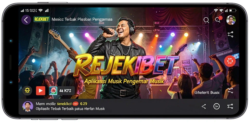 Screenshot gameplay REJEKIBET dengan banyak pilihan lagu.