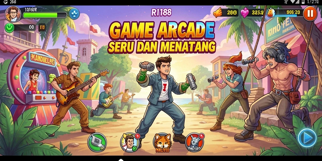 Tampilan gameplay seru dalam RI188 dengan aksi menantang.