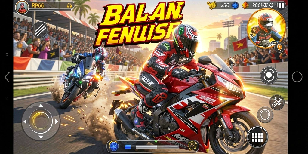 Tampilan gameplay RP66 yang penuh aksi dan seru.