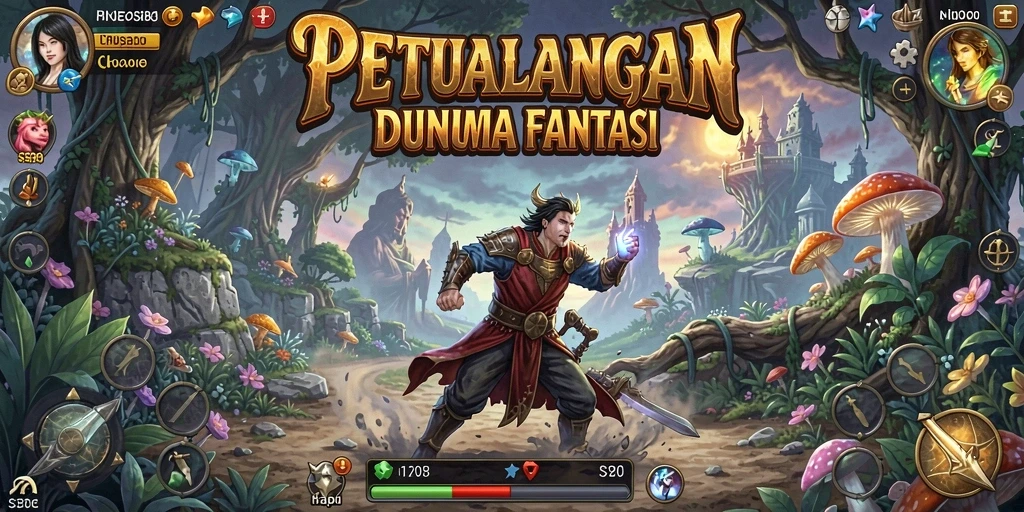 Tampilan gameplay S80 yang menarik dalam petualangan fantastis.