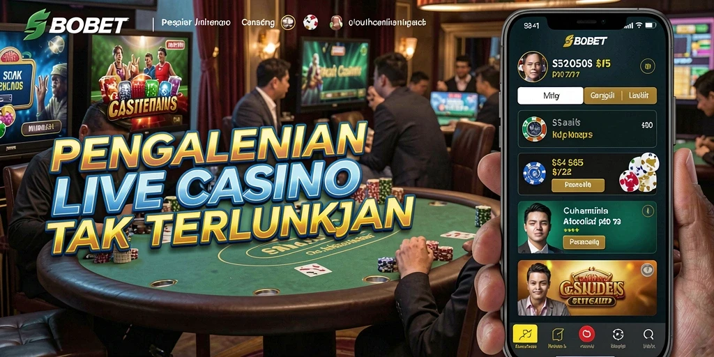 Tampilan gameplay utama SBOBET yang menarik dalam Live Casino.
