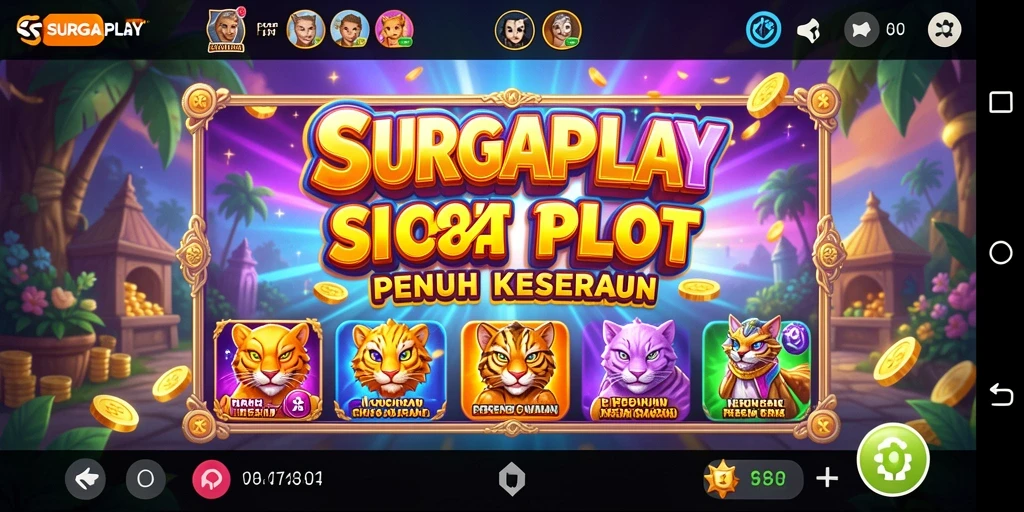 Screenshot gameplay SURGAPLAY menampilkan keseruan permainan slot.