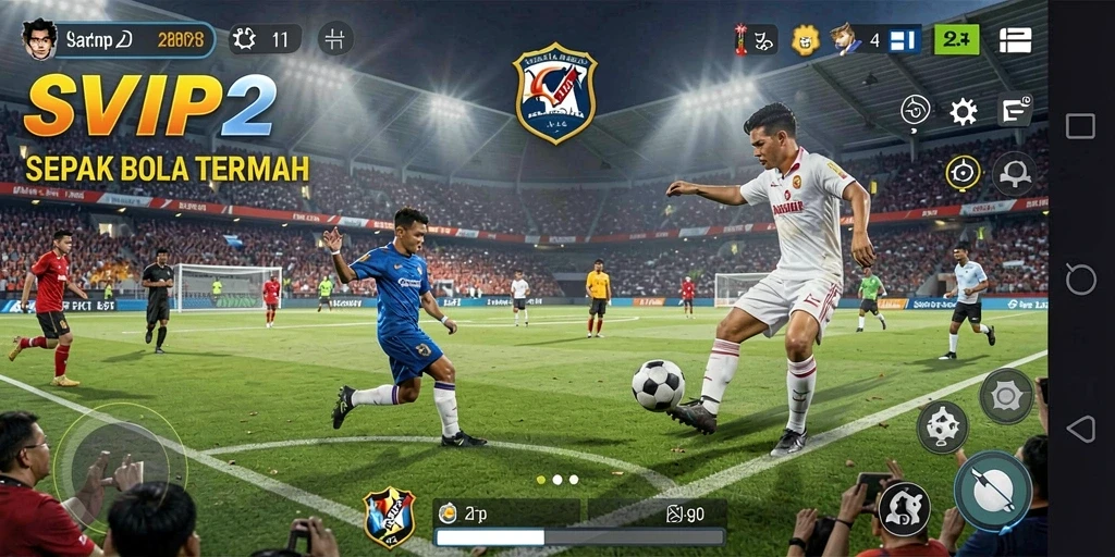 Gameplay seru di SVIP2 dengan grafik memukau dan pertandingan intens.