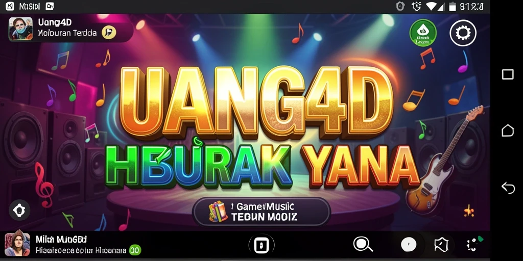 Screenshot gameplay UANG4D menampilkan interaksi menyanyi yang seru.