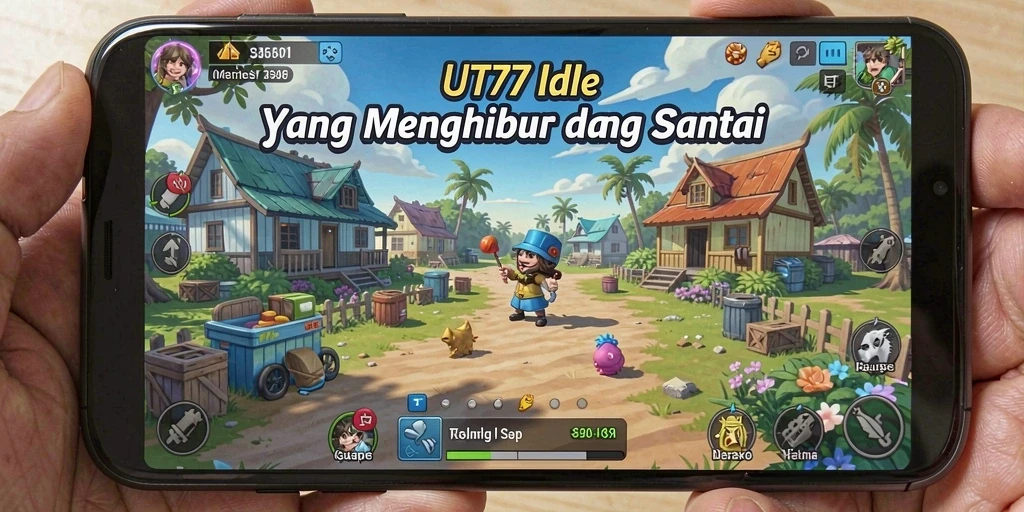 Tangkapan layar UT77 menampilkan gameplay santai dalam genre Idle.