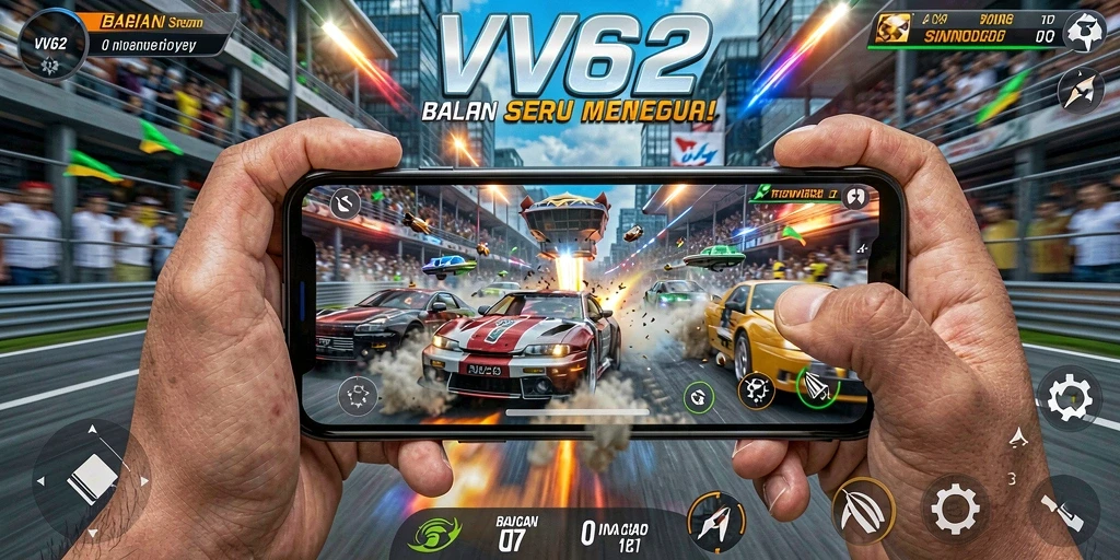 Gameplay balapan seru dengan grafis menawan di VV62.